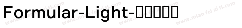 Formular-Light字体转换