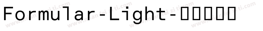 Formular-Light字体转换