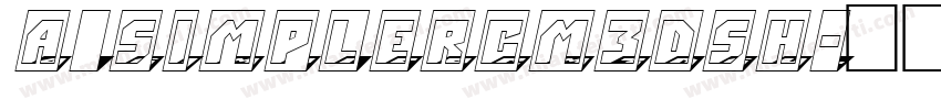 a_SimplerCm3DSh字体转换