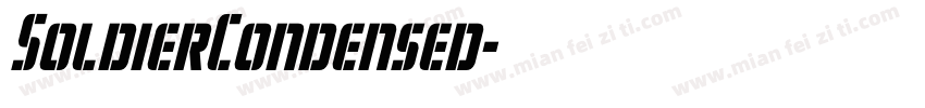 SoldierCondensed字体转换