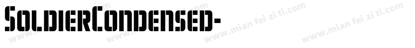 SoldierCondensed字体转换