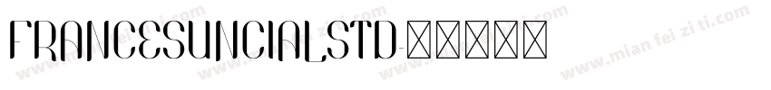 FrancesUncialStd字体转换