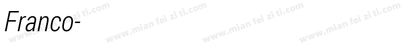 Franco字体转换