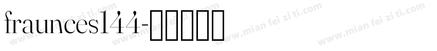 fraunces144字体转换