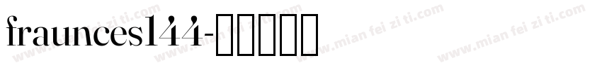 fraunces144字体转换