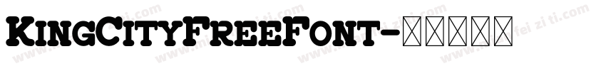 KingCityFreeFont字体转换