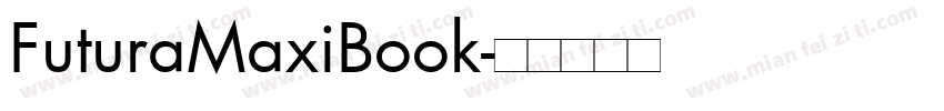 FuturaMaxiBook字体转换