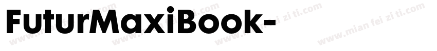 FuturMaxiBook字体转换