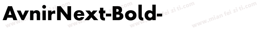 AvnirNext-Bold字体转换