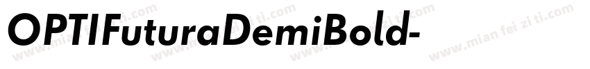 OPTIFuturaDemiBold字体转换