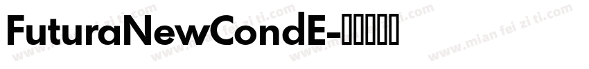 FuturaNewCondE字体转换
