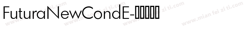 FuturaNewCondE字体转换