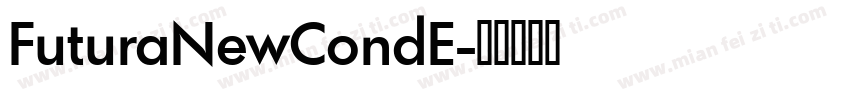 FuturaNewCondE字体转换