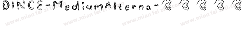 DINCE-MediumAlterna字体转换