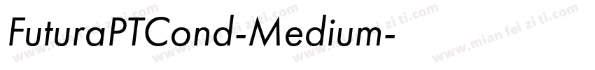 FuturaPTCond-Medium字体转换