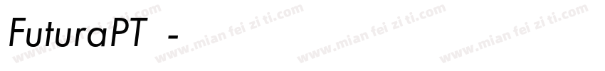 FuturaPT字体字体转换