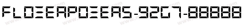 FlowerPowers-92G7字体转换