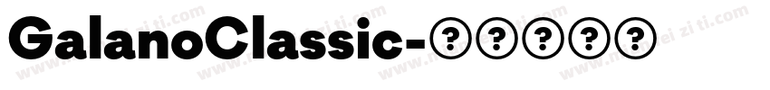 GalanoClassic字体转换