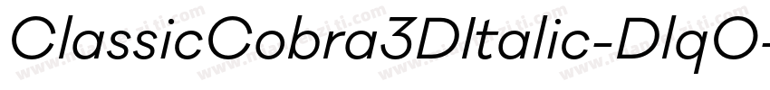 ClassicCobra3DItalic-Dlq0字体转换