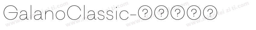 GalanoClassic字体转换