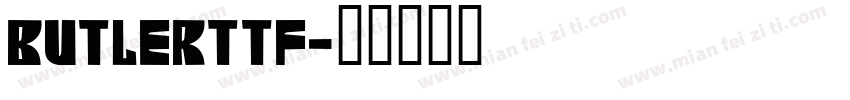 Butlerttf字体转换