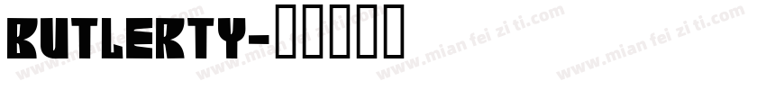 Butlerty字体转换