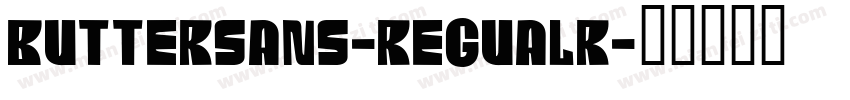 buttersans-Regualr字体转换