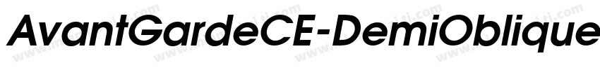 AvantGardeCE-DemiOblique字体转换