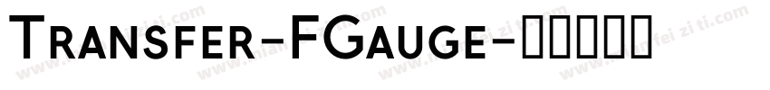 Transfer-FGauge字体转换
