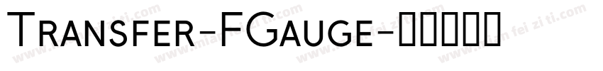 Transfer-FGauge字体转换