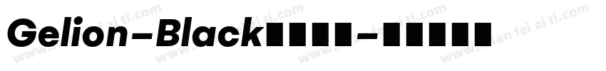 Gelion-Black字体下载字体转换