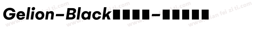 Gelion-Black字体下载字体转换