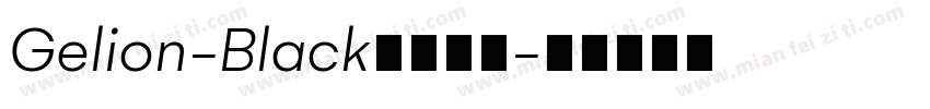 Gelion-Black字体下载字体转换