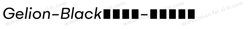 Gelion-Black字体下载字体转换