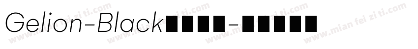 Gelion-Black字体下载字体转换