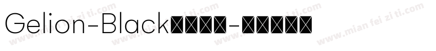 Gelion-Black字体下载字体转换