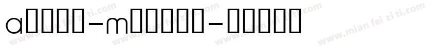 Achen-Medium字体转换