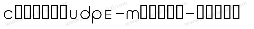 ClarimoUDPE-Medium字体转换
