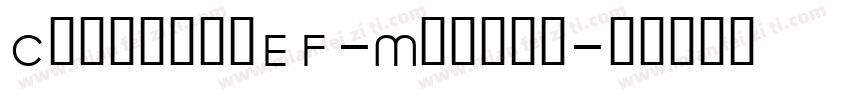CongressEF-Medium字体转换