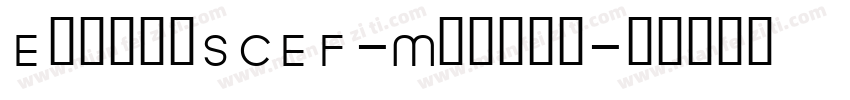 EspritSCEF-Medium字体转换