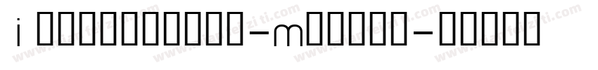 Itypewriter-Medium字体转换