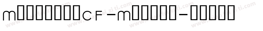 ManifoldCF-Medium字体转换