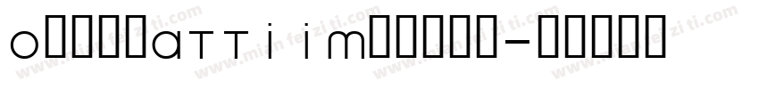 OmnesATTIIMedium字体转换