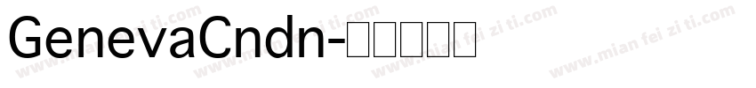 GenevaCndn字体转换