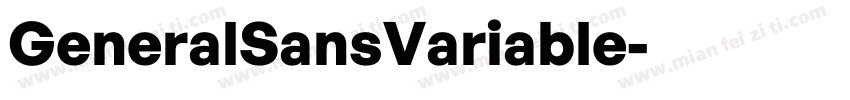 GeneralSansVariable字体转换