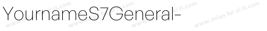 YournameS7General字体转换