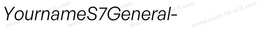 YournameS7General字体转换