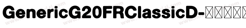 GenericG20FRClassicD字体转换