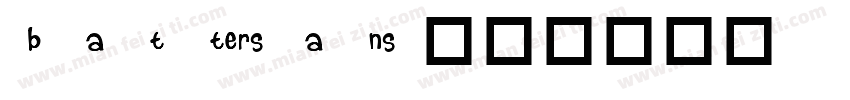 battersans字体转换