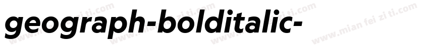 geograph-bolditalic字体转换